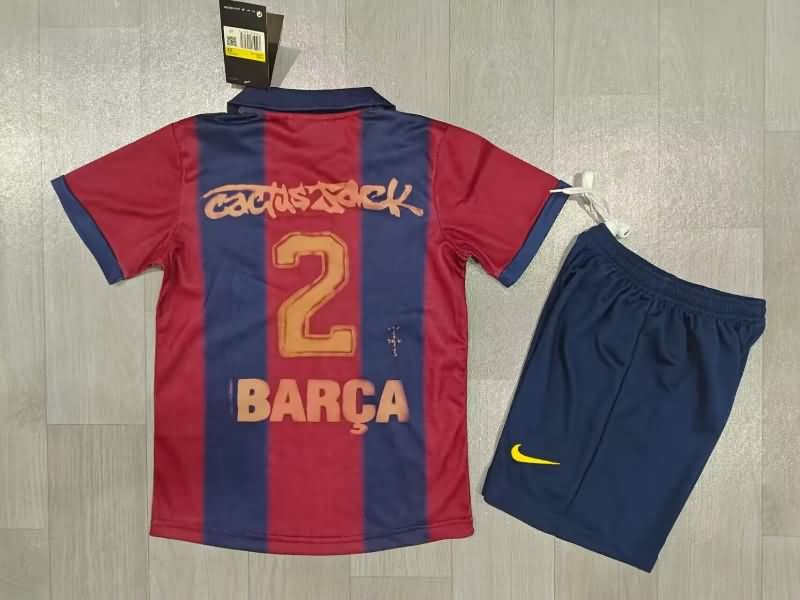 Kids Barcelona 25/26 Special Soccer Jersey And Shorts 03