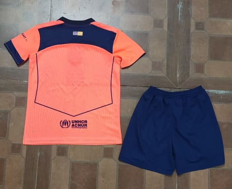 Kids Barcelona 25/26 Third Soccer Jersey And Shorts Leaked