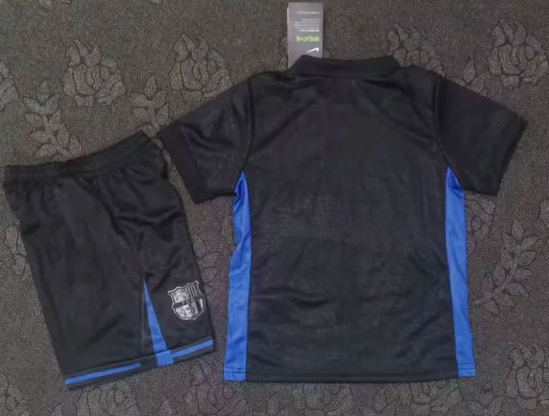 Kids Barcelona 25/26 Training Soccer Jersey And Shorts 05
