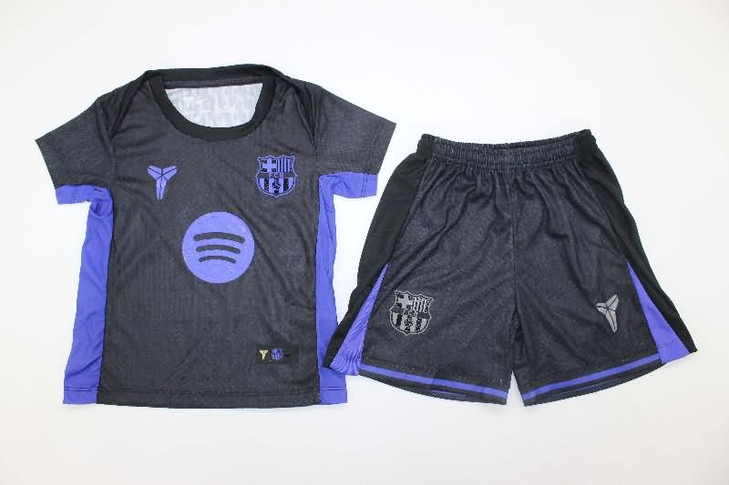 Kids Barcelona 25/26 Training Soccer Jersey And Shorts (Player)
