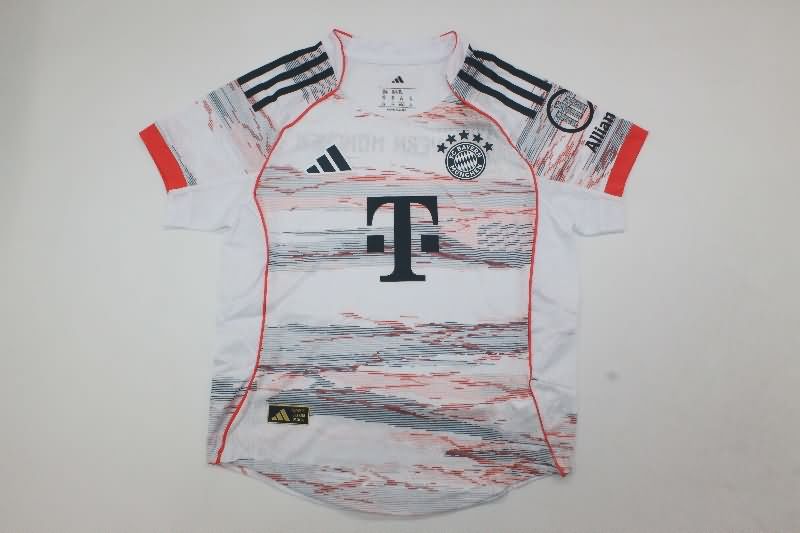 Kids Bayern Munich 25/26 Away Soccer Jersey And Shorts (Player)