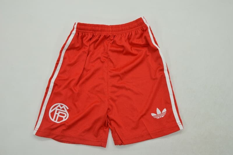 Kids Bayern Munich 25/26 Goalkeeper Red Soccer Jersey And Shorts