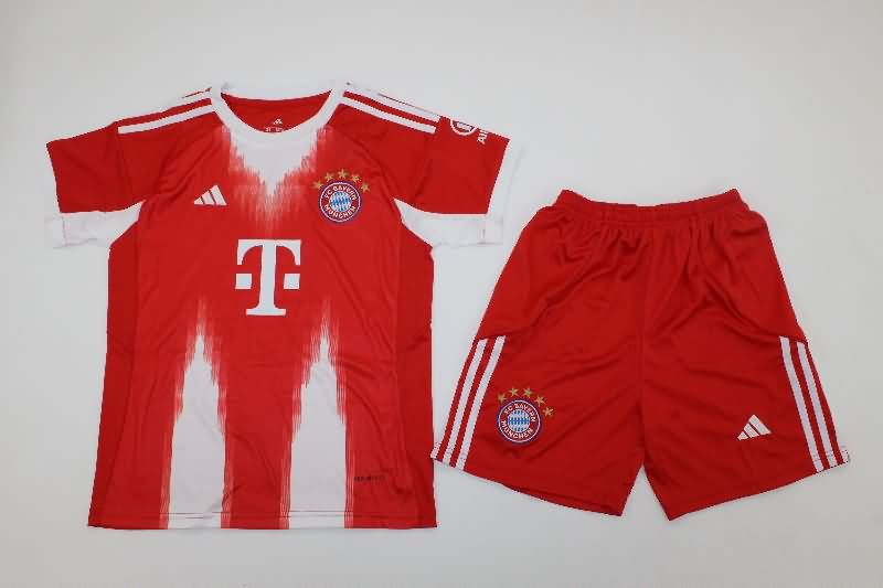 Kids Bayern Munich 25/26 Home Soccer Jersey And Shorts Kids Bayern Munich 25/26 Home Soccer Jersey And Shorts