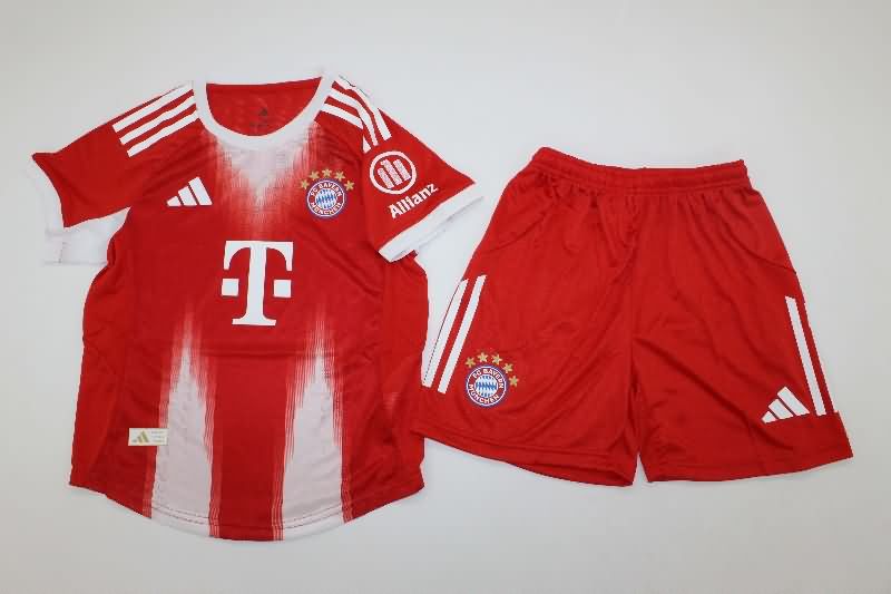 Kids Bayern Munich 25/26 Home Soccer Jersey And Shorts (Player) Kids Bayern Munich 25/26 Home Soccer Jersey And Shorts (Player)