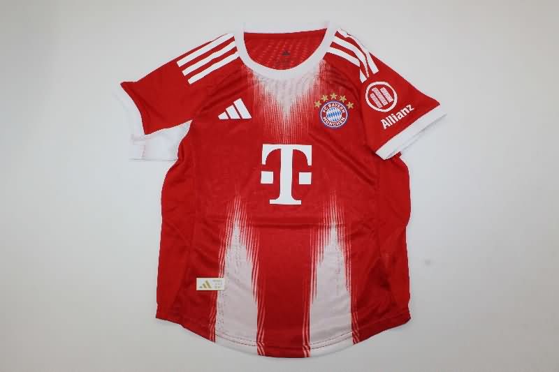 Kids Bayern Munich 25/26 Home Soccer Jersey And Shorts (Player)
