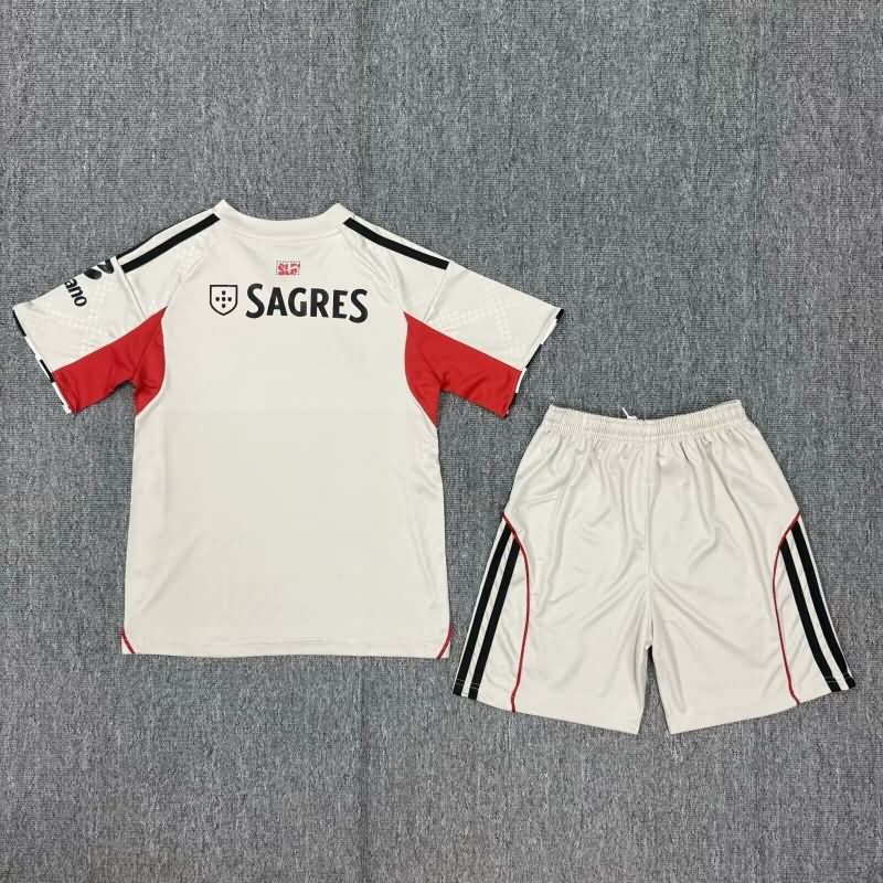 Kids Benfica 25/26 Away Soccer Jersey And Shorts