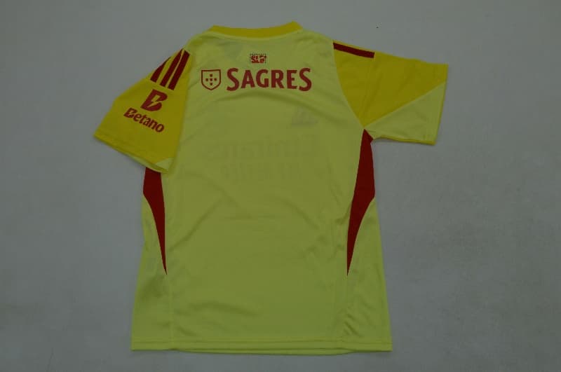 Kids Benfica 25/26 Goalkeeper Yellow Soccer Jersey And Shorts