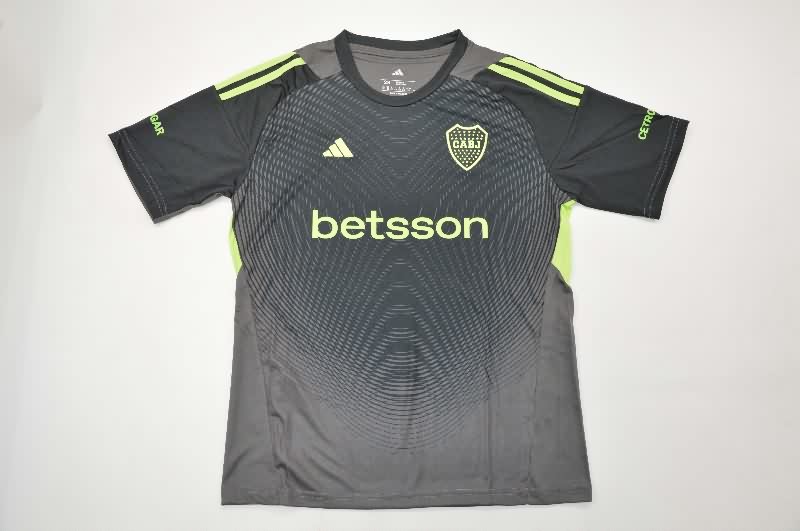 Kids Boca Juniors 25/26 Goalkeeper Black Soccer Jersey And Shorts