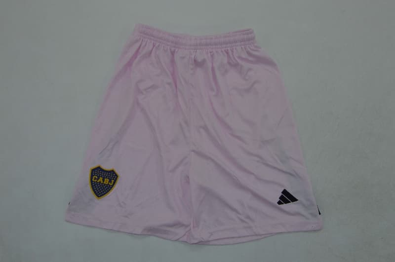 Kids Boca Juniors 25/26 Goalkeeper Pink Soccer Jersey And Shorts
