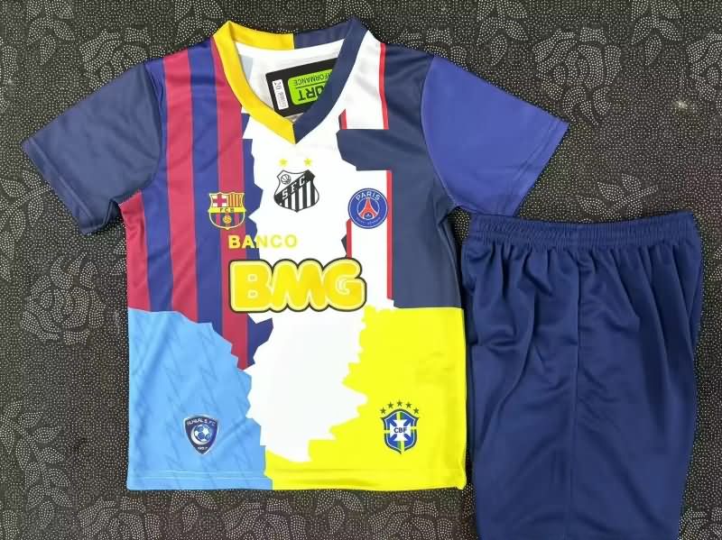Kids Brazil 2025 NEYMAR JR Special Soccer Jersey And Shorts