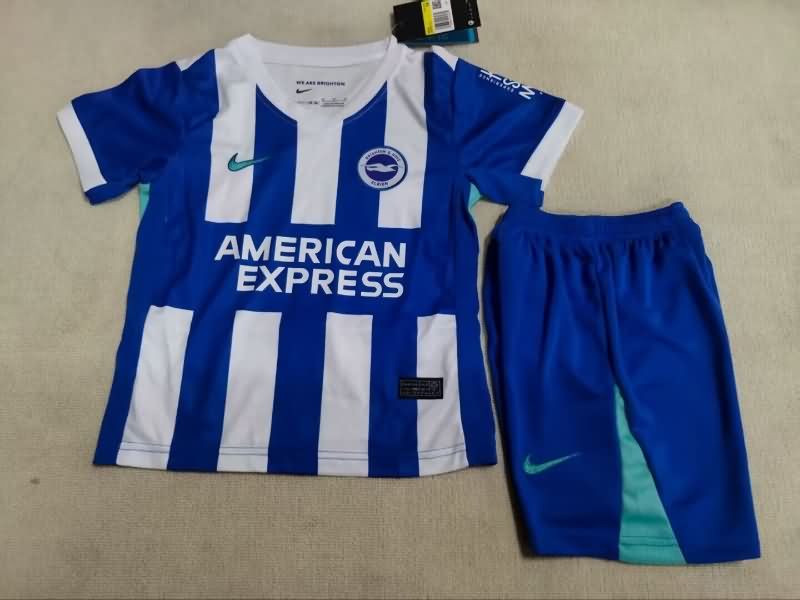 Kids Brighton 25/26 Home Soccer Jersey And Shorts