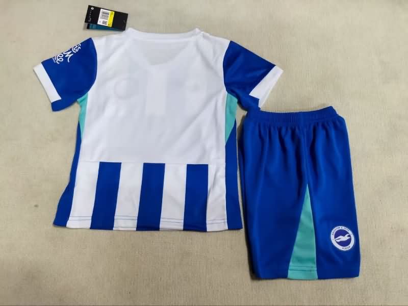 Kids Brighton 25/26 Home Soccer Jersey And Shorts