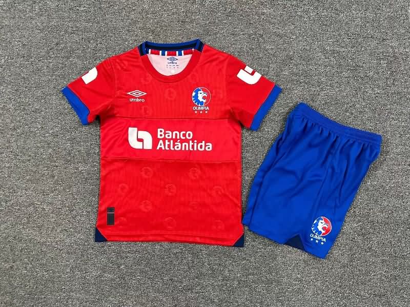 Kids CD Olimpia 25/26 Away Soccer Jersey And Shorts Kids CD Olimpia 25/26 Away Soccer Jersey And Shorts