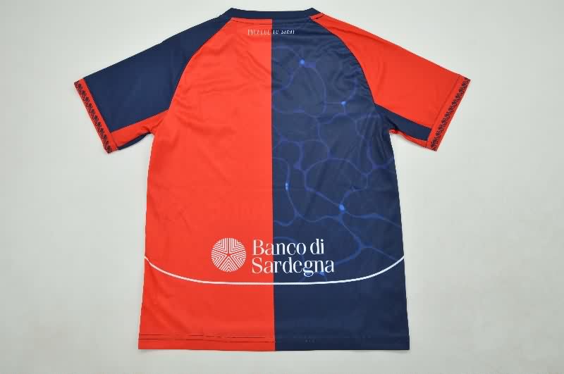 Kids Cagliari 25/26 Home Soccer Jersey And Shorts