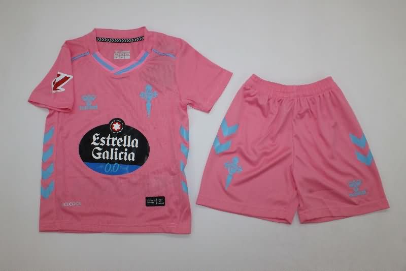 Kids Celta 25/26 Third Soccer Jersey And Shorts