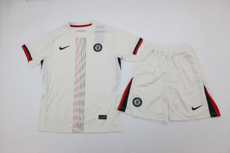 Kids Chelsea 25/26 Away Soccer Jersey And Shorts