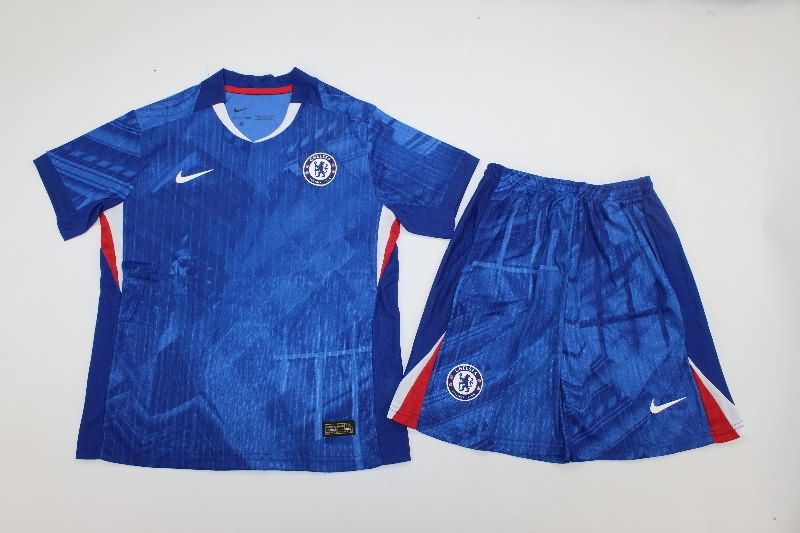 Kids Chelsea 25/26 Home Soccer Jersey And Shorts (Player)