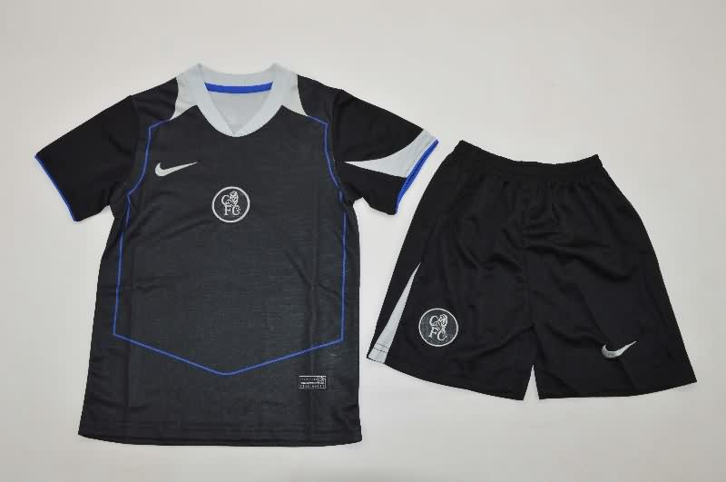 Kids Chelsea 25/26 Third Soccer Jersey And Shorts