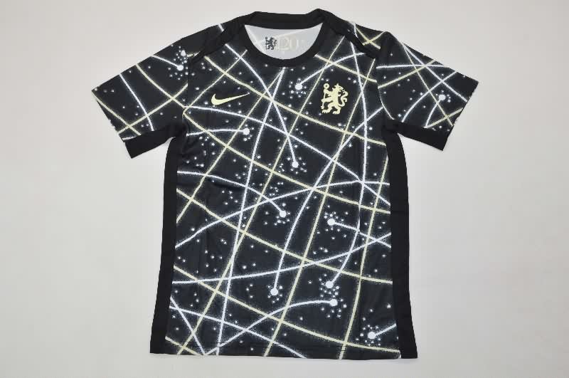 Kids Chelsea 25/26 Training Soccer Jersey And Shorts 02