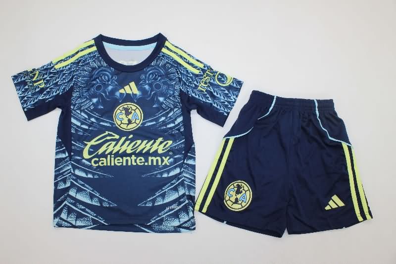Kids Club America 25/26 Away Soccer Jersey And Shorts Kids Club America 25/26 Away Soccer Jersey And Shorts