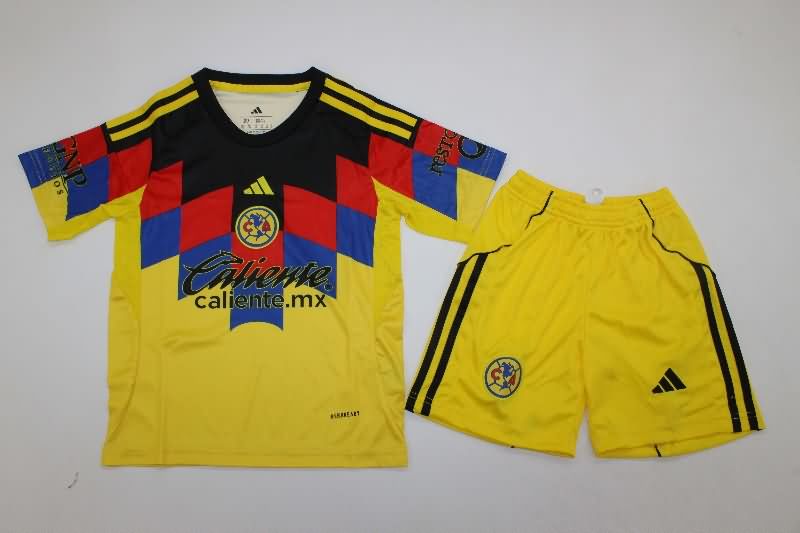 Kids Club America 25/26 Home Soccer Jersey And Shorts Kids Club America 25/26 Home Soccer Jersey And Shorts