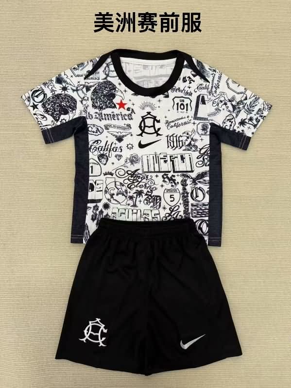 Kids Club America 25/26 Training Soccer Jersey And Shorts Kids Club America 25/26 Training Soccer Jersey And Shorts