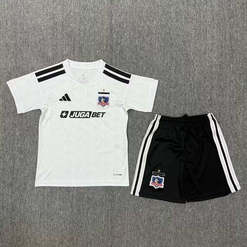 Kids Colo Colo 2026 Home Soccer Jersey And Shorts