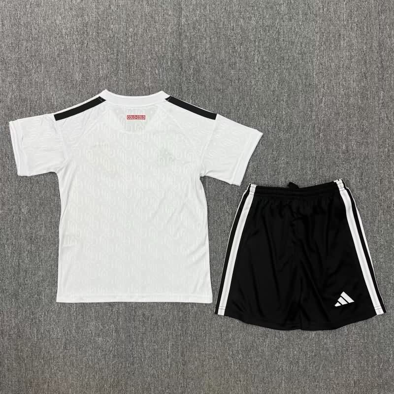 Kids Colo Colo 2026 Home Soccer Jersey And Shorts