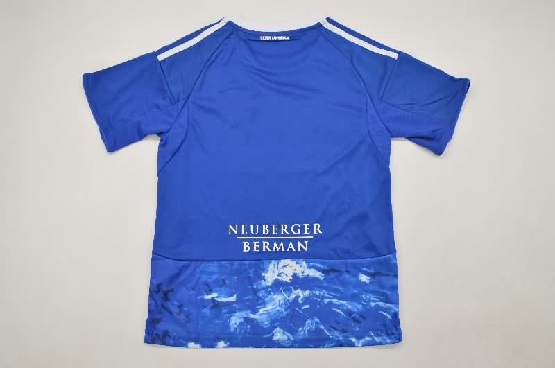 Kids Como 25/26 Home Soccer Jersey And Shorts