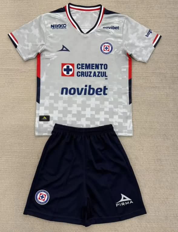 Kids Cruz Azul 25/26 Away Soccer Jersey And Shorts Kids Cruz Azul 25/26 Away Soccer Jersey And Shorts