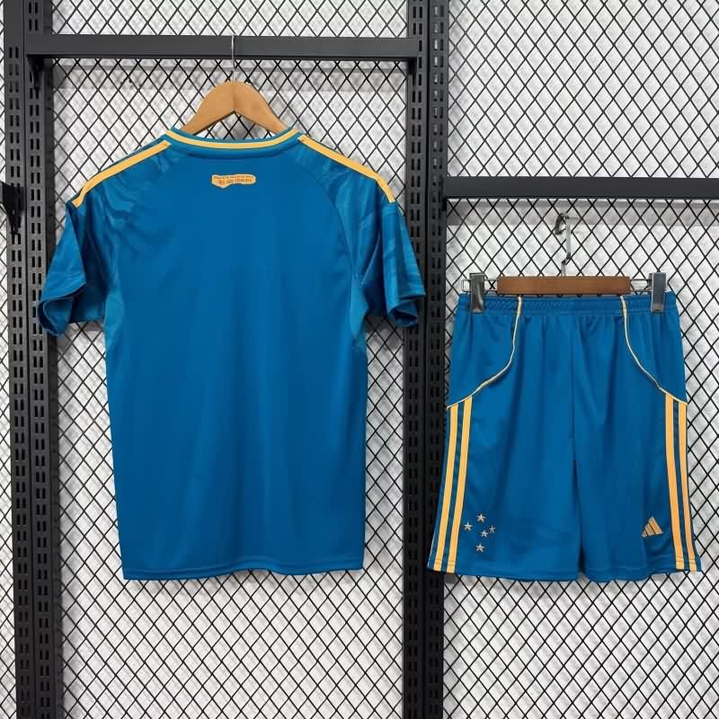 Kids Cruzeiro 2025 Third Soccer Jersey And Shorts