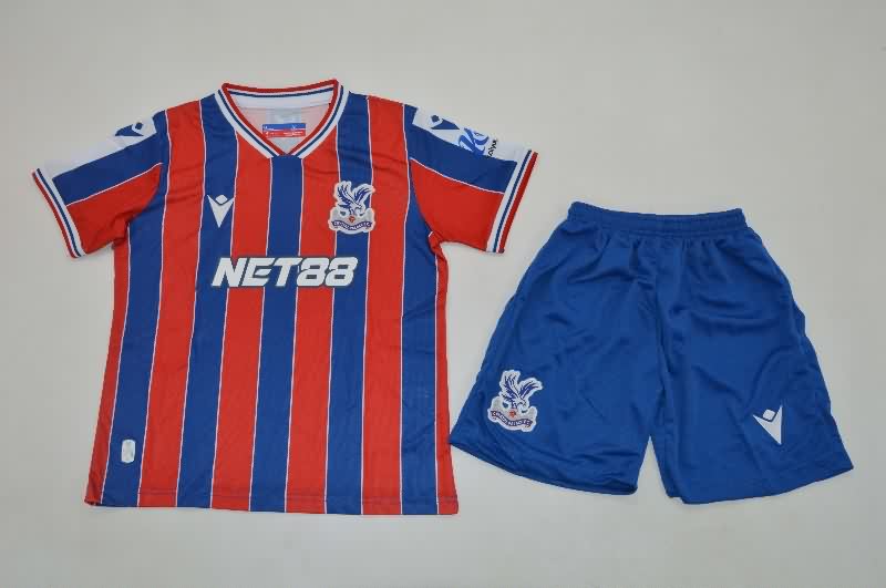 Kids Crystal Palace 25/26 Home Soccer Jersey And Shorts