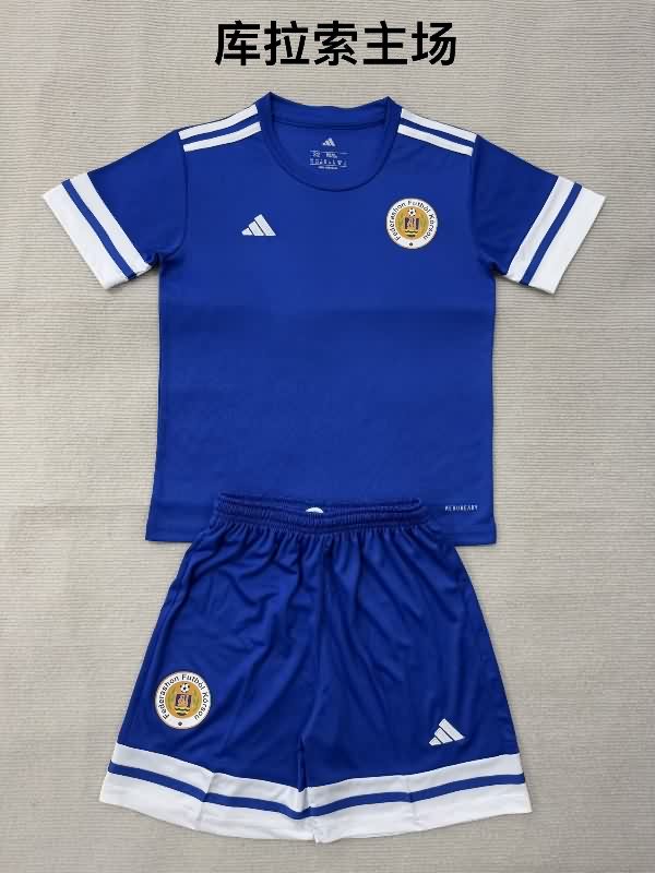 Kids Curacao 2026 Home Soccer Jersey And Shorts Kids Curacao 2026 Home Soccer Jersey And Shorts