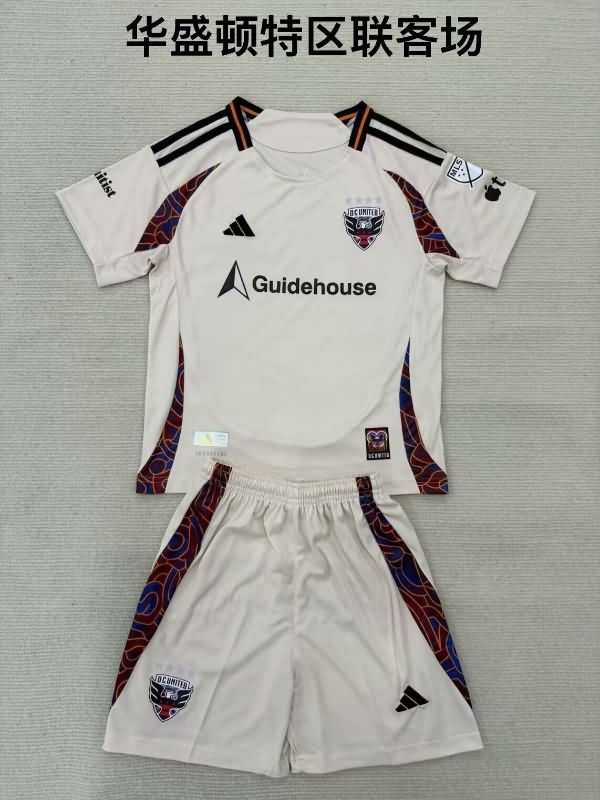 Kids DC United 2025 Away Soccer Jersey And Shorts Kids DC United 2025 Away Soccer Jersey And Shorts