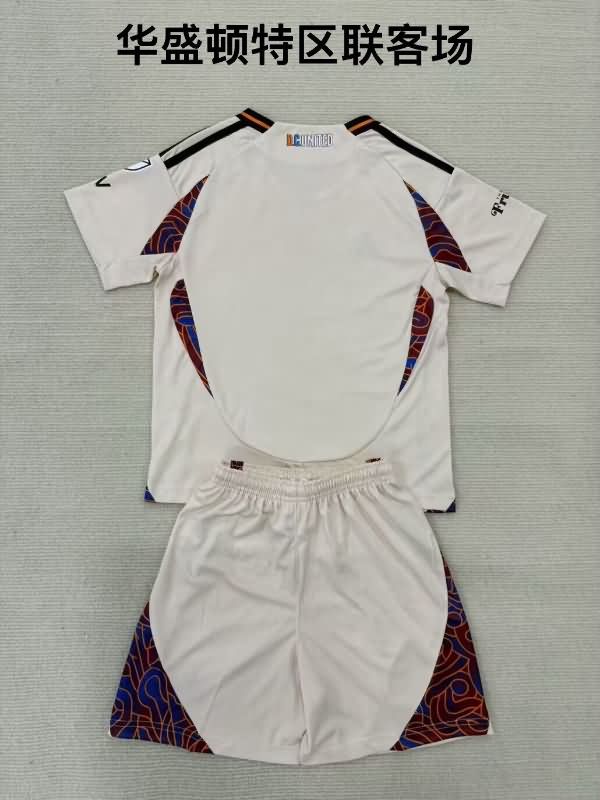 Kids DC United 2025 Away Soccer Jersey And Shorts