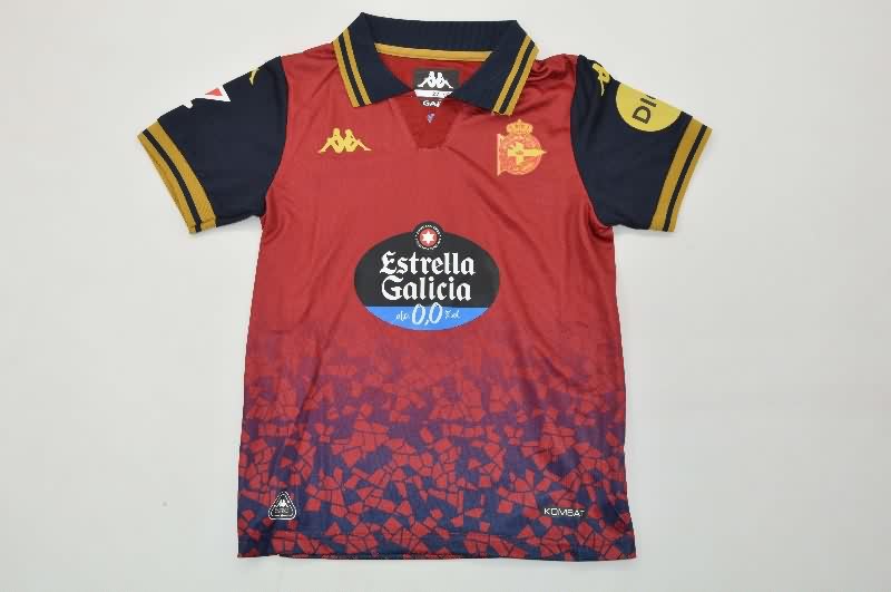 Kids Deportivo La Coruna 25/26 Away Soccer Jersey And Shorts