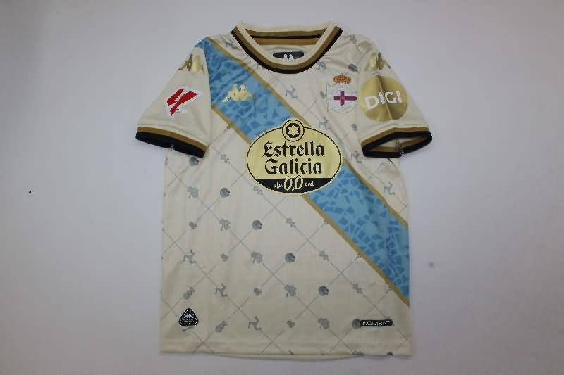 Kids Deportivo La Coruna 25/26 Third Soccer Jersey And Shorts