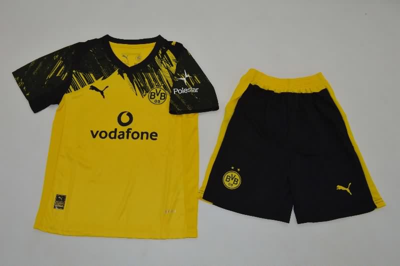 Kids Dortmund 25/26 Home Soccer Jersey And Shorts Kids Dortmund 25/26 Home Soccer Jersey And Shorts