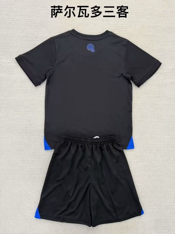 Kids El Salvador 2025 Third Soccer Jersey And Shorts