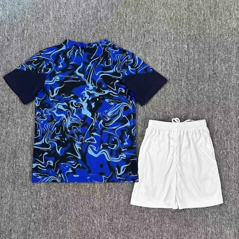 Kids Everton 25/26 Training Soccer Jersey And Shorts