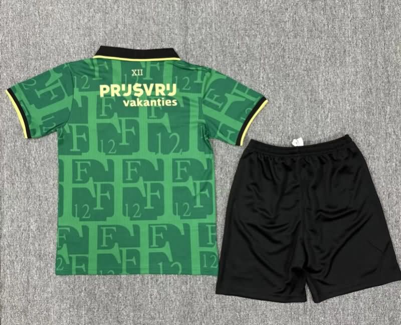 Kids Feyenoord 25/26 Fourth Soccer Jersey And Shorts
