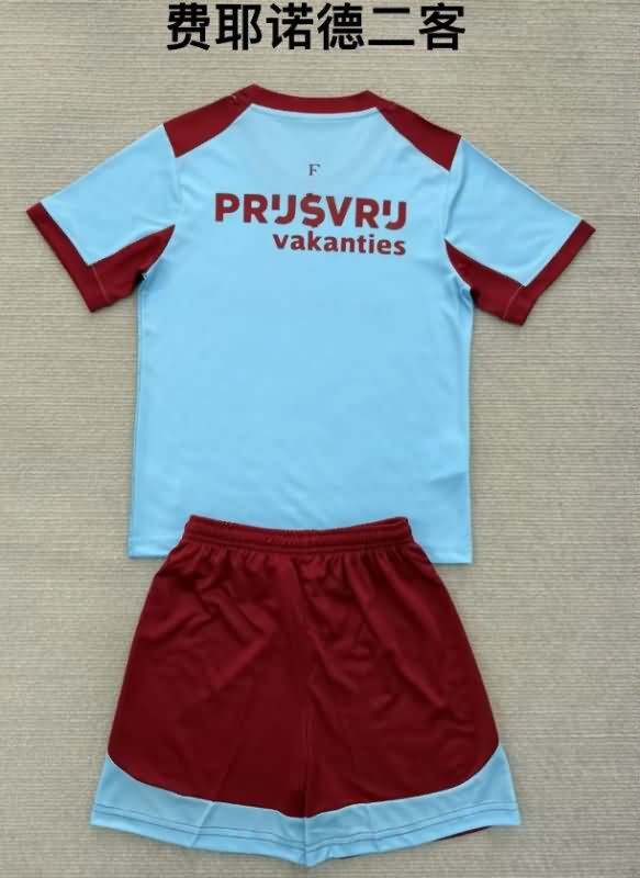 Kids Feyenoord 25/26 Third Soccer Jersey And Shorts