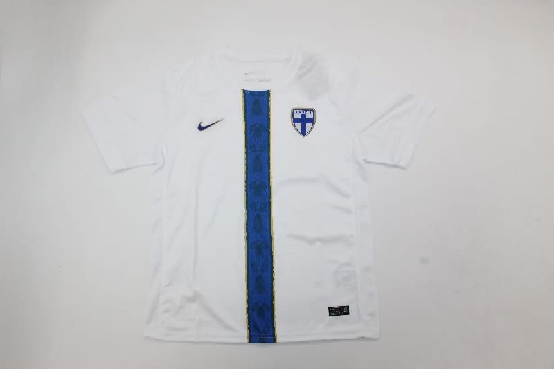 Kids Finland 2025 Away Soccer Jersey And Shorts