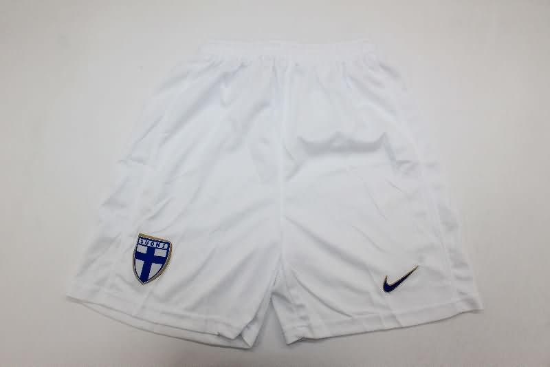 Kids Finland 2025 Away Soccer Jersey And Shorts