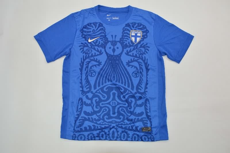 Kids Finland 2025 Home Soccer Jersey And Shorts