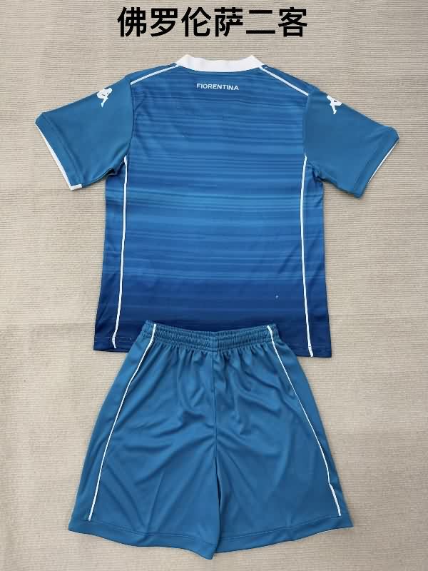 Kids Fiorentina 25/26 Third Soccer Jersey And Shorts
