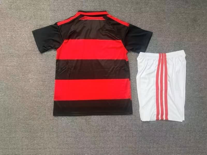 Kids Flamengo 2026 Home Soccer Jersey And Shorts