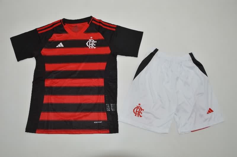 Kids Flamengo 2025 Home Soccer Jersey And Shorts Kids Flamengo 2025 Home Soccer Jersey And Shorts