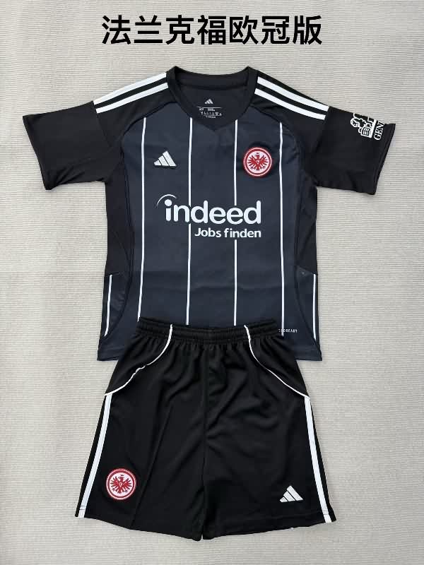 Kids Frankfurt 25/26 UCL Soccer Jersey And Shorts Kids Frankfurt 25/26 UCL Soccer Jersey And Shorts