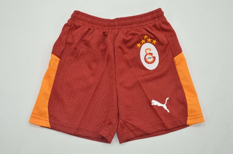 Kids Galatasaray 25/26 Home Soccer Jersey And Shorts